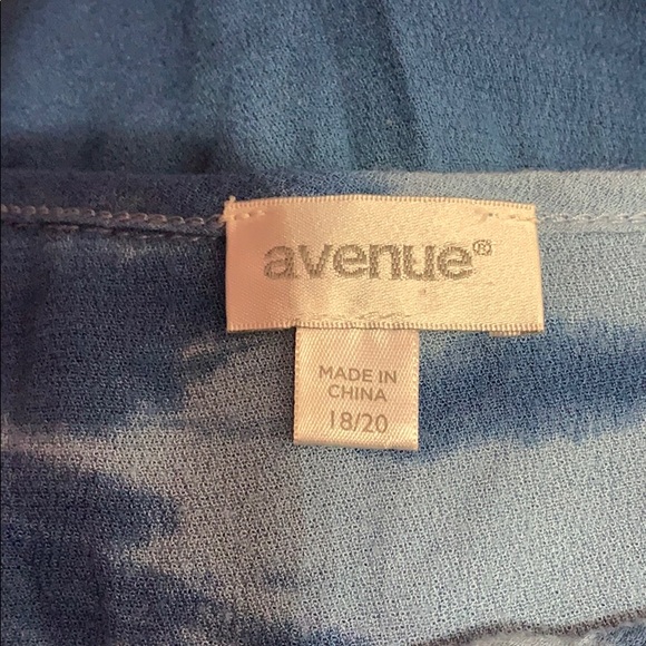 Avenue long sleeve ombre /tie dye open sleeve top - Picture 7 of 7